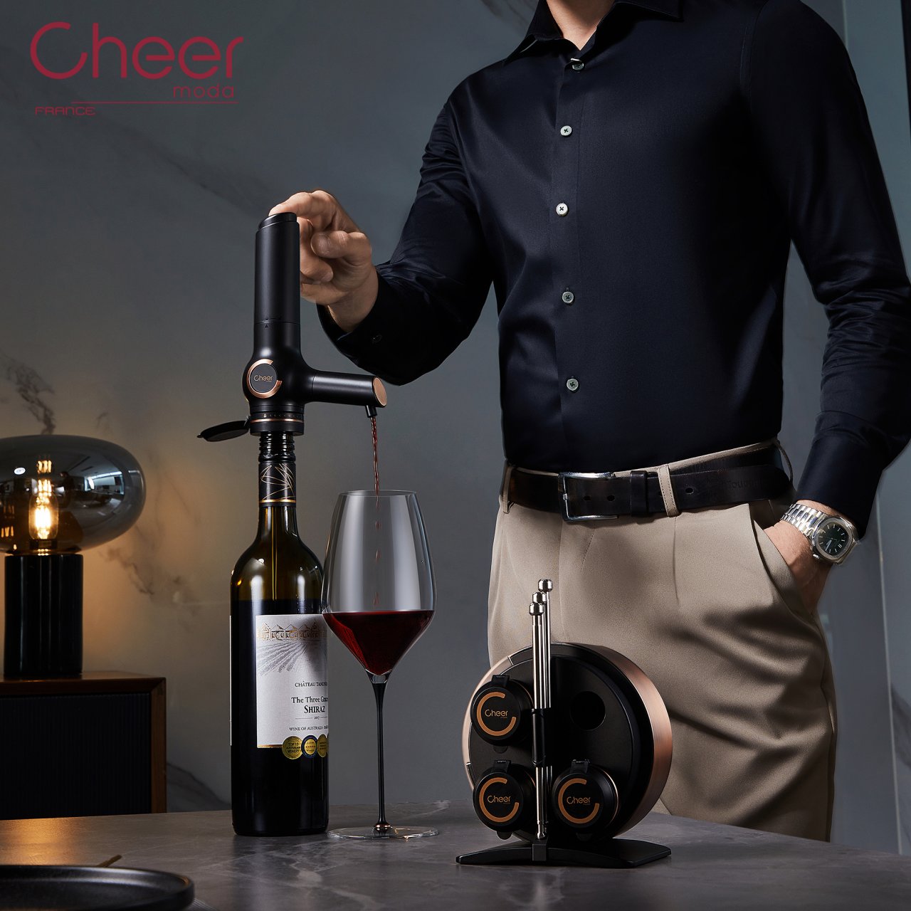 Sistema conservazione vino Connoisseur Cheer Moda CH23000 - immagine 7