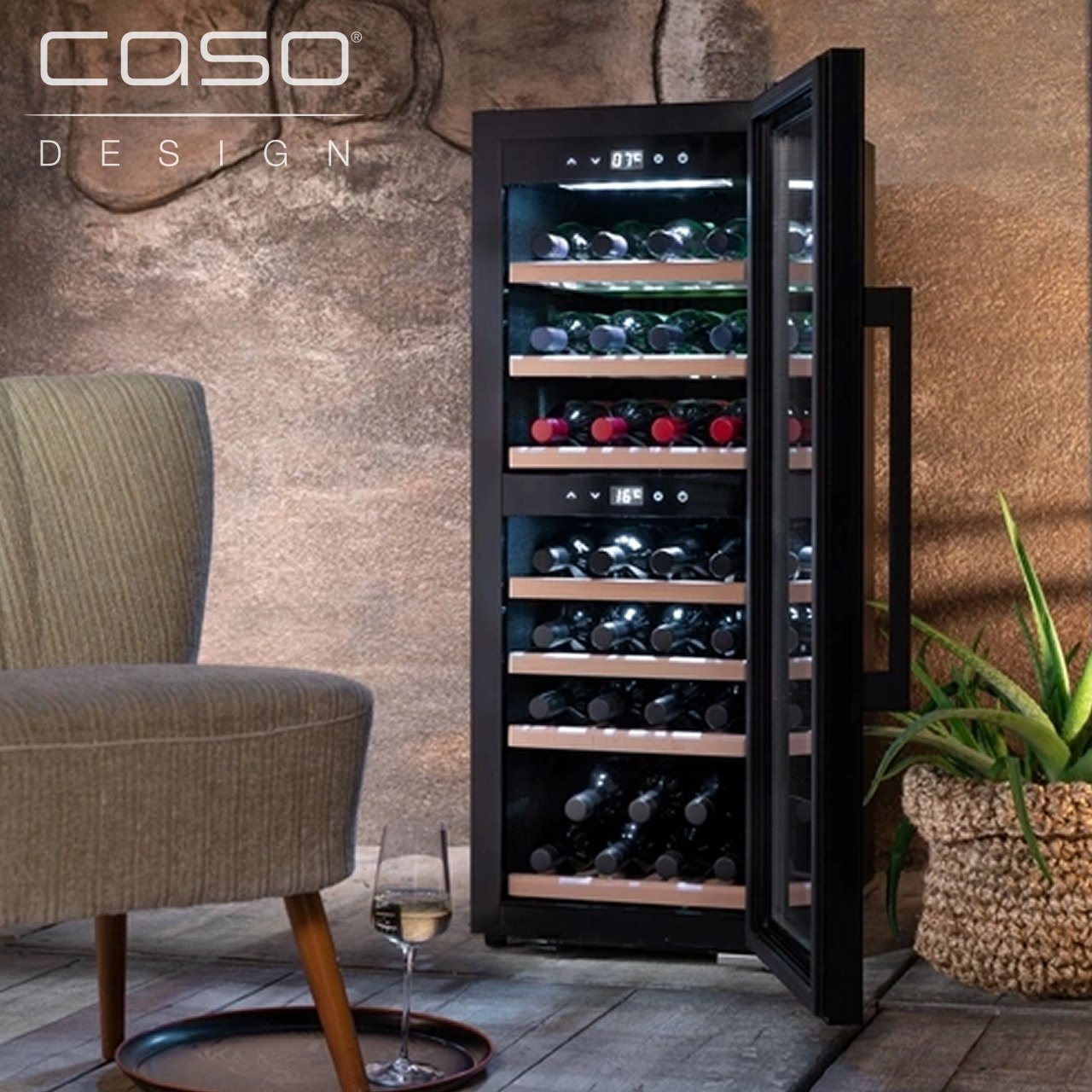 Cantinetta frigo Caso Design WineExclusive 38 Falstaff CSO 00721 - immagine 4