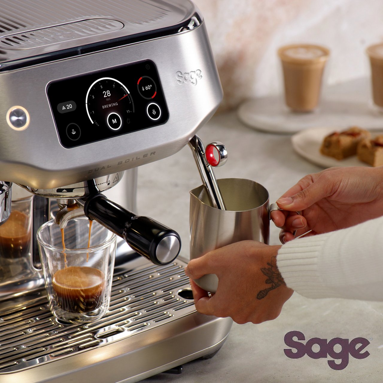 Sage macchina da caffè The Oracle™ Dual Boiler SES995BSS4EEU1 - immagine 12