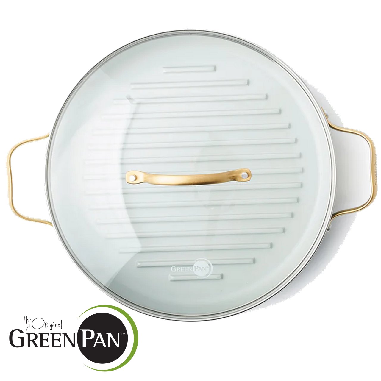 Bistecchiera GreenPan Padova 28 cm Sky Blue con coperchio CC002483-001 - immagine 4