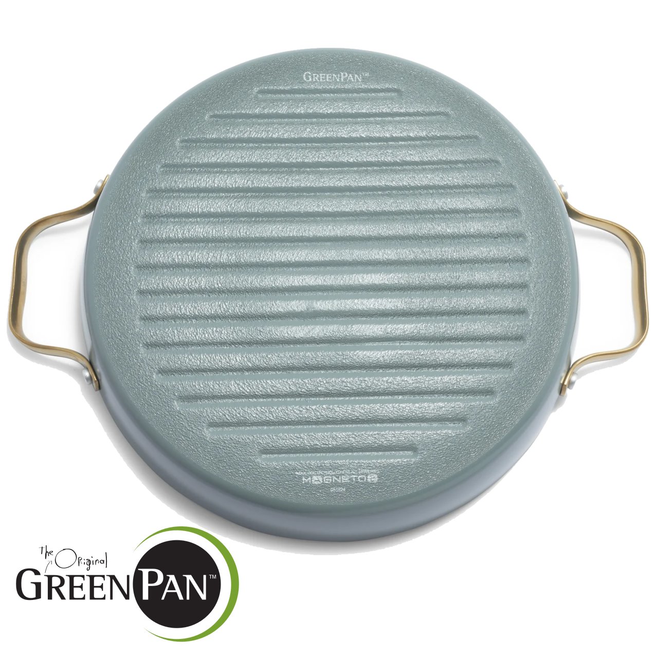 Bistecchiera GreenPan Padova 28 cm Sky Blue con coperchio CC002483-001 - immagine 7