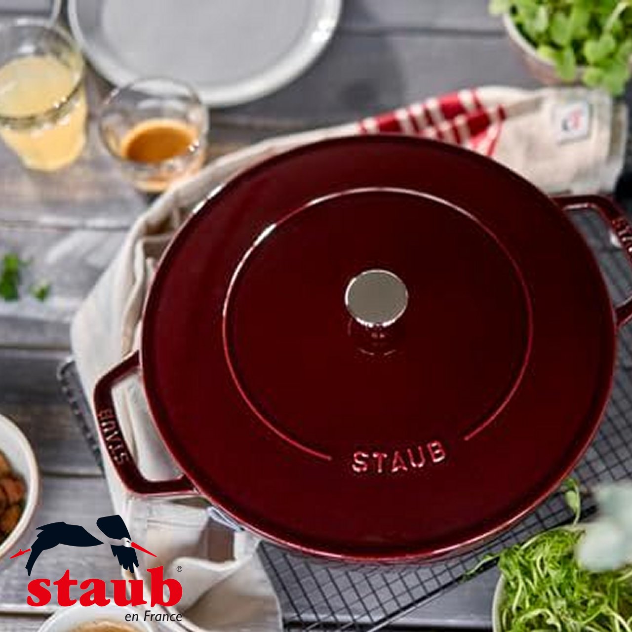Tegame rotondo Staub Chistera 24 cm 40511-47 - immagine 6