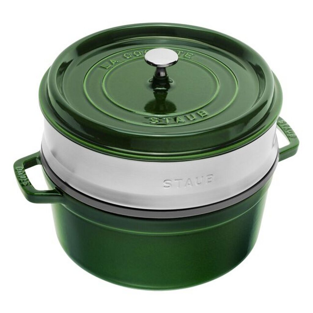 Cocotte Staub con cestello a vapore rotonda da 26 cm 40510-6