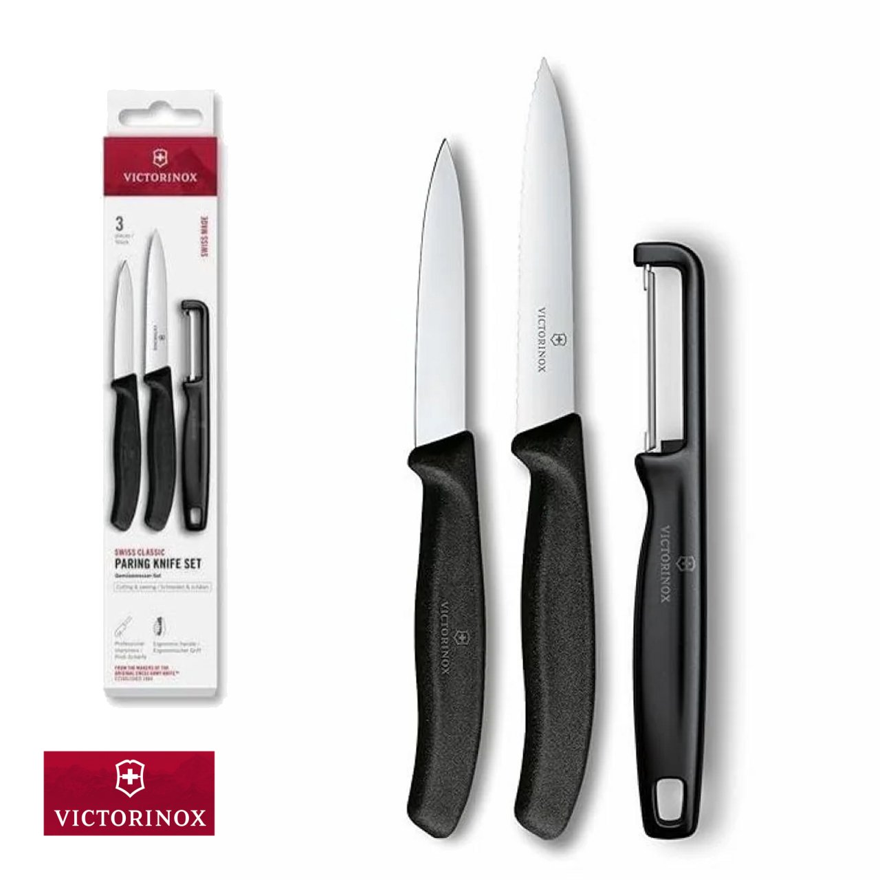 Set Victorinox Swiss Line di spelucchini con pelaverdure V-6.7113.33 - immagine 3