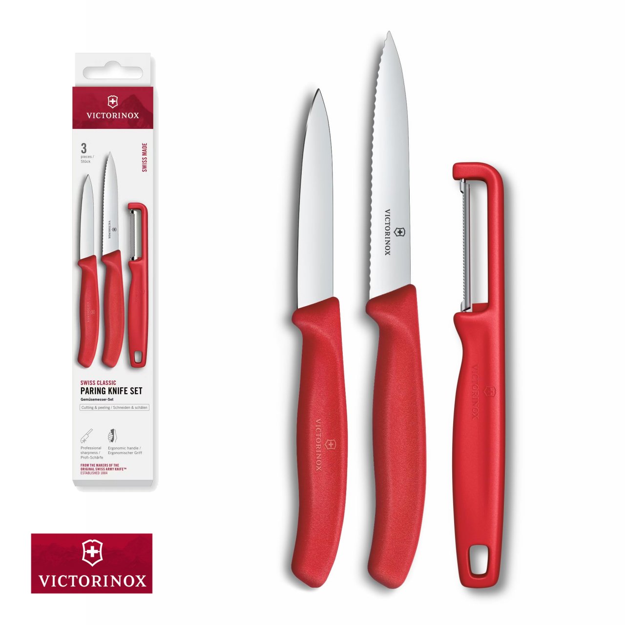 Set Victorinox Swiss Line di spelucchini con pelaverdure V-6.7113.33 - immagine 2