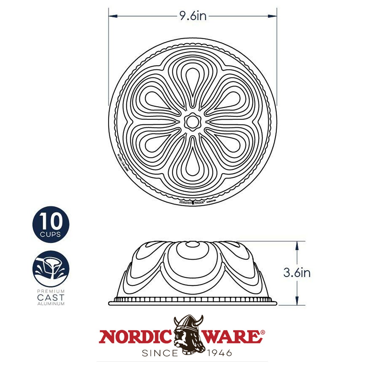 Stampo Nordic Ware Chiffon NW 87477 - immagine 7