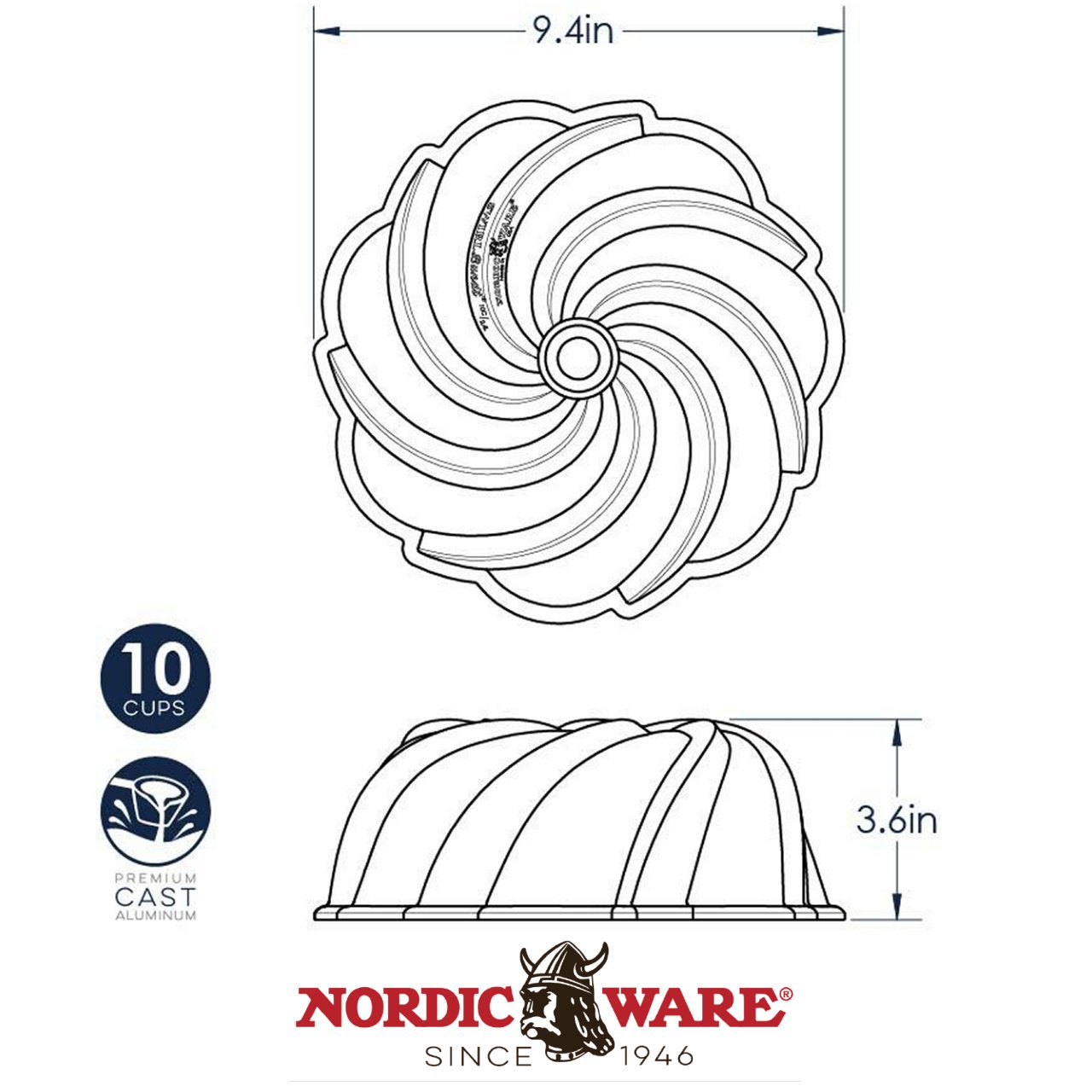 Stampo Nordic Ware Swirl NW 94077 - immagine 7