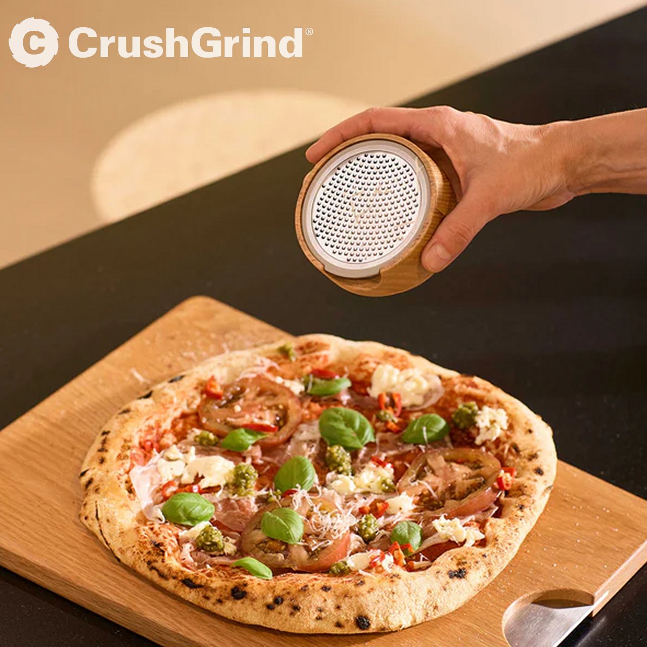 Tagliere Champagne CrushGrind in quercia 40 x 30 cm CGCHACBLOILWO - immagine 4