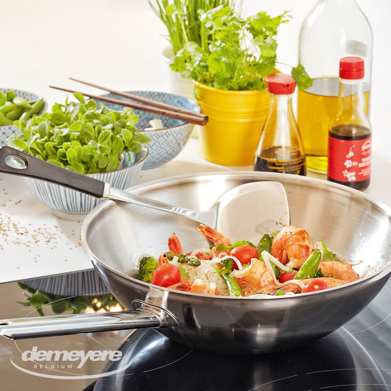 Wok Demeyere Specialities Apollo 7 strati da 26 o 30 cm 40850-0 - immagine 9