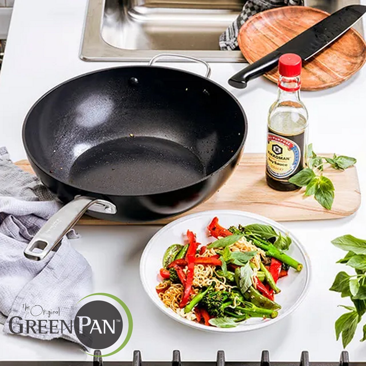 Wok GreenPan Copenhagen 30 cm CC003111-001 - immagine 7