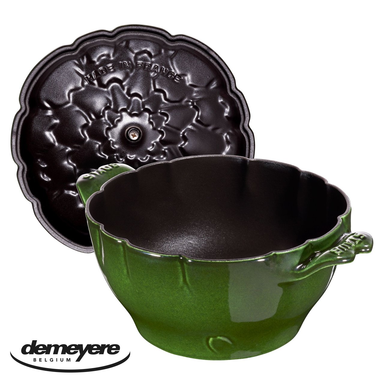 Cocotte carciofo Staub 22 cm basilico 40501-094-0 - immagine 4