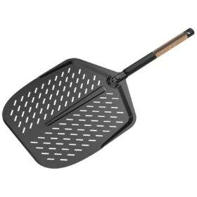 Pala forata Witt da 35,5 cm in alluminio nero manico sughero WI1036